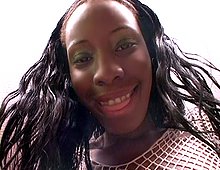 La d�esse black du foutre blanc !